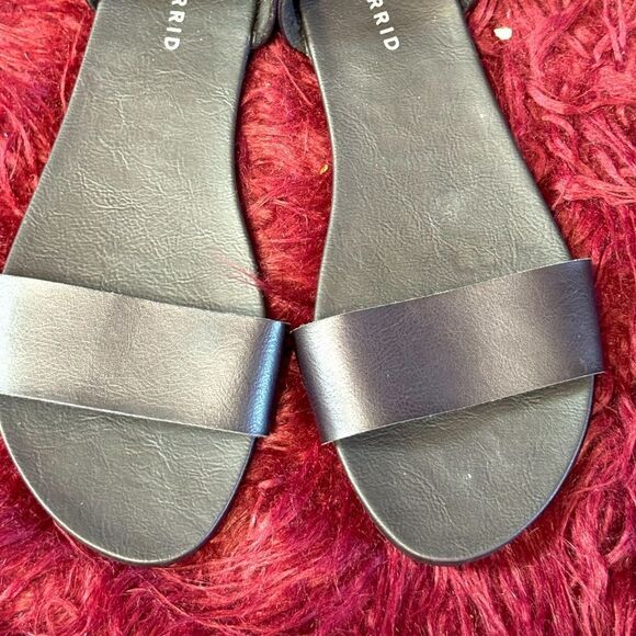 Torrid Plus Size - D'Orsay Open Toe Flat Sandals Sz 10.5W - Picture 8 of 8